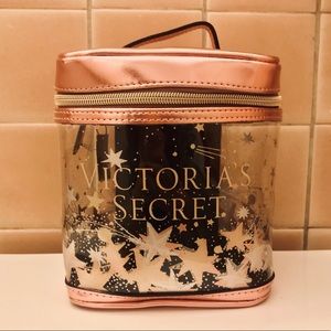 VICTORIA’S SECRET ROSE GOLD MAKEUP BAG (NWT)